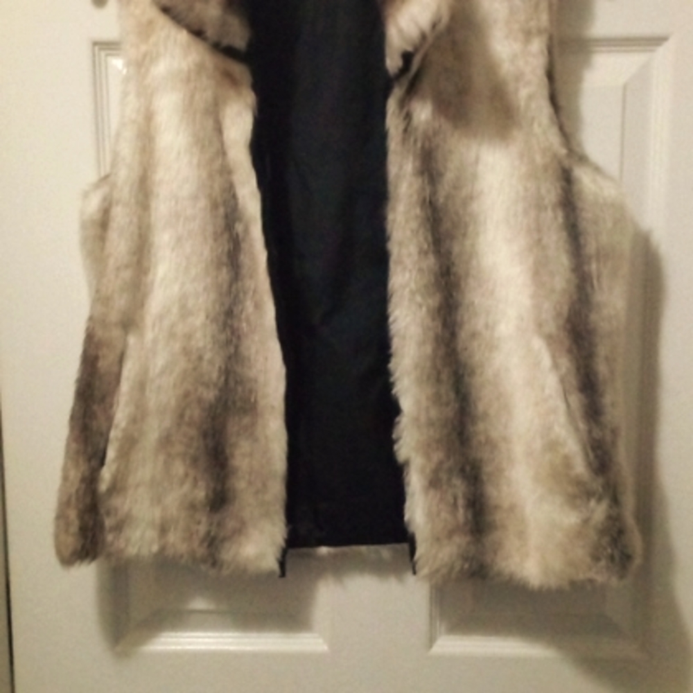 Faux fur vest